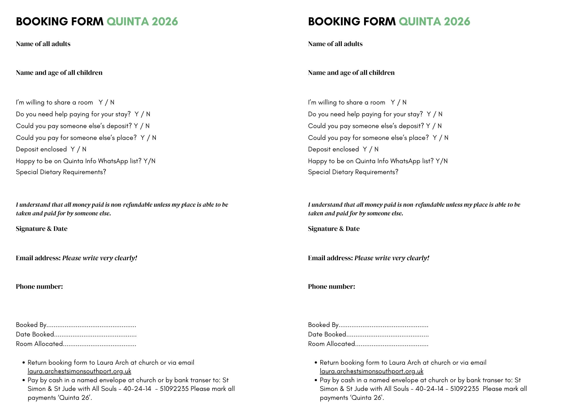 Copy of Church Weekend Away (2