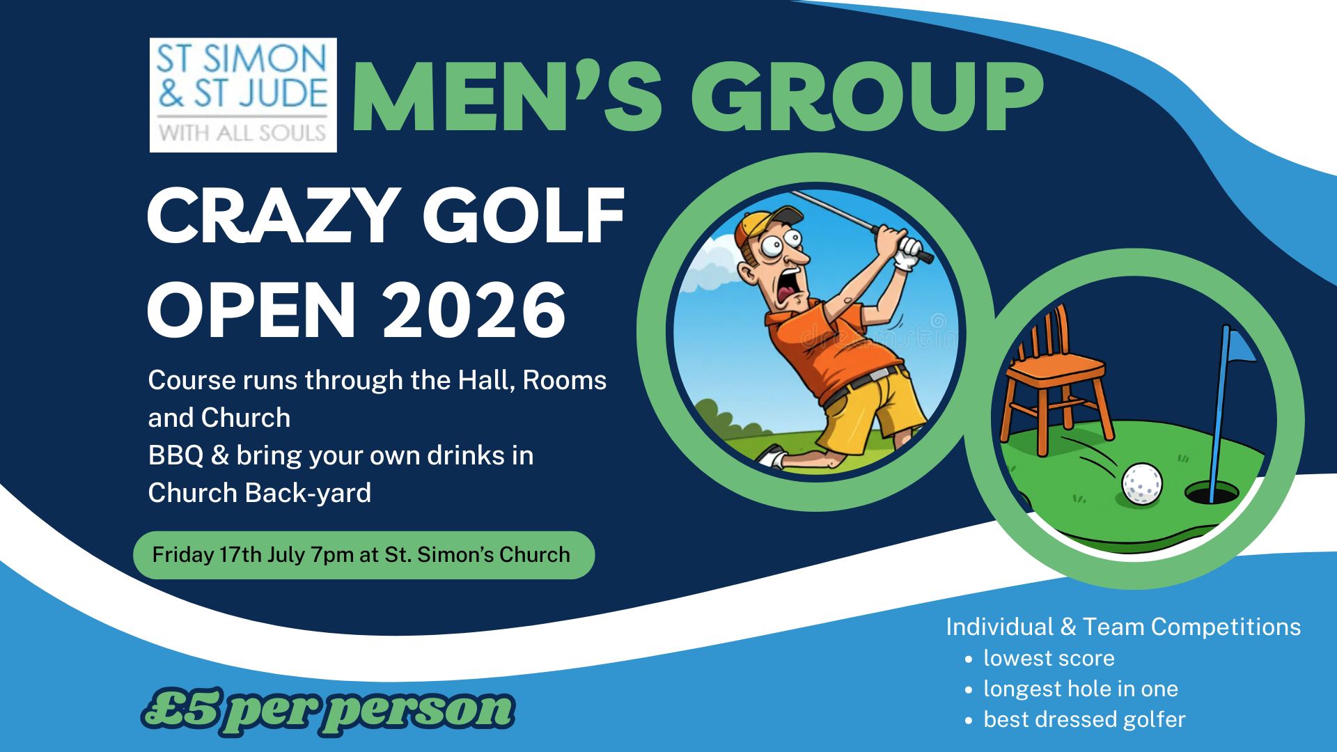 Mens Group - St Simon's Crazy Golf Open 2026 with BBQ